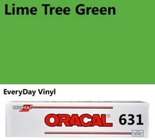 12"x5'-Lime Tree Green Matte Oracal 631 Exhibition CAL Vinyl Roll Adhesive Vinyl