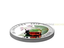 20 $ DOLLARI Coleottero Dogbane Murano Vetro Veneziano Canada 2017 Argento