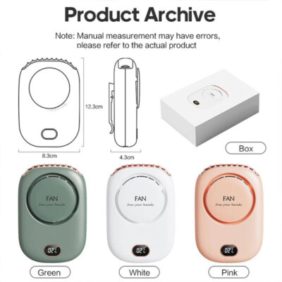 USB Rechargeable Portable Hanging Neck Fan   Mini Wearable Sport Fan