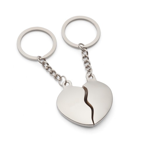 Geteiltes Herz SILBER Herz Box Partner Freundschaft Anhänger Infinity Geschenk - Picture 3 of 5