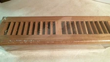Solid Oak Floor C168-OLF Diffuser/Vent, 2" x 12", FREE SHIPPING