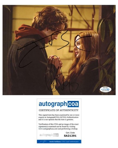 Chloe Moretz & Jamie Blackley "If I Stay" AUTOGRAPHS Signed 8x10 Photo ACOA
