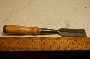 Vintage 1 1 4 Stanley made in USA socket wood Chisel Wood 