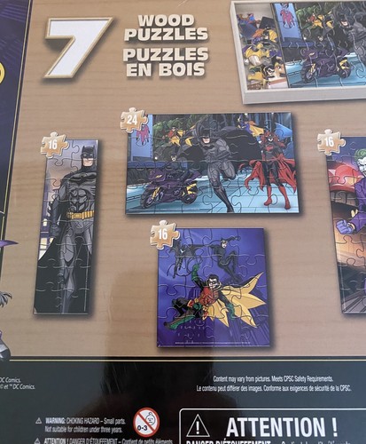 Brandneu DC Comics "Batman".. 7 Holzpuzzles, in Holzbox.. ungeöffnet versiegelt. - Bild 5 von 9