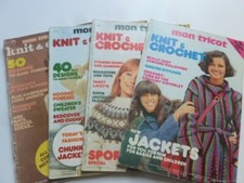 MON TRICOT Knit & Crochet – 4 issues from the 1980's