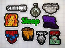 Stoner Metal Vinyl Sticker Lot 10 Pack SET 1 death sludge doom punk drone