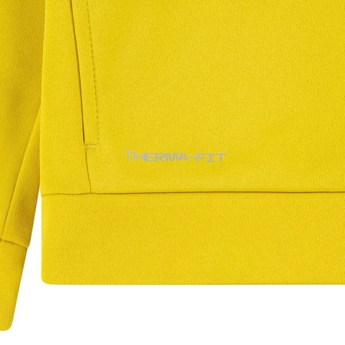 Nike Therma Fit Boys Pullover Hoodie Play Cut Dri-FIT Vivid Sulfur Size XS 4 New - Picture 9 of 12