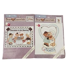 Daisy Kingdom Iron On Transfers 2 Bear Essentials Chocolate Theme Vintage NOS