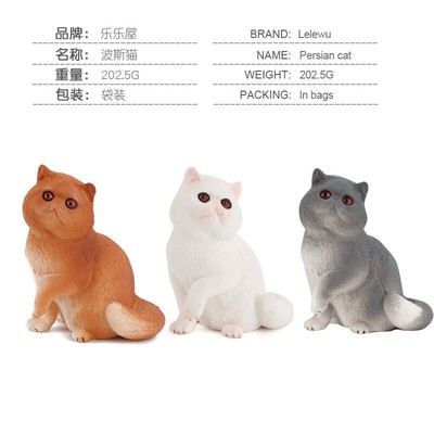 Pet Cat Modl  Persian (cat) Ornament Toy Education Cognitive #