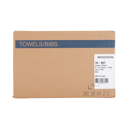McKesson Dental Procedure Towels Bibs 13 W X 18” L 18867 2 Ply Blue 500 Ct 40612479107050 eBay