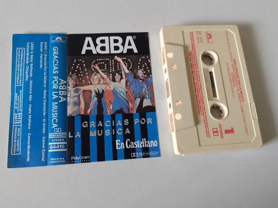 ABBA Gracias Por La Musica Rare Cassette Tape Argentina Pressing MINT Condition - Image 2 of 3