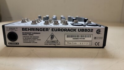 Behringer Eurorack UB802 Ultra-Low Noise Design 8 Input 2 BUS