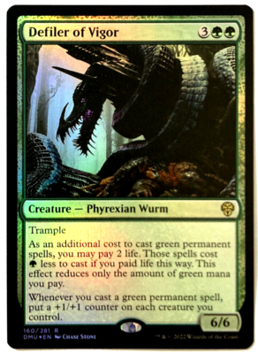 MTG Defiler of Vigor Dominaria United 160/281 FOIL Rare, Pack