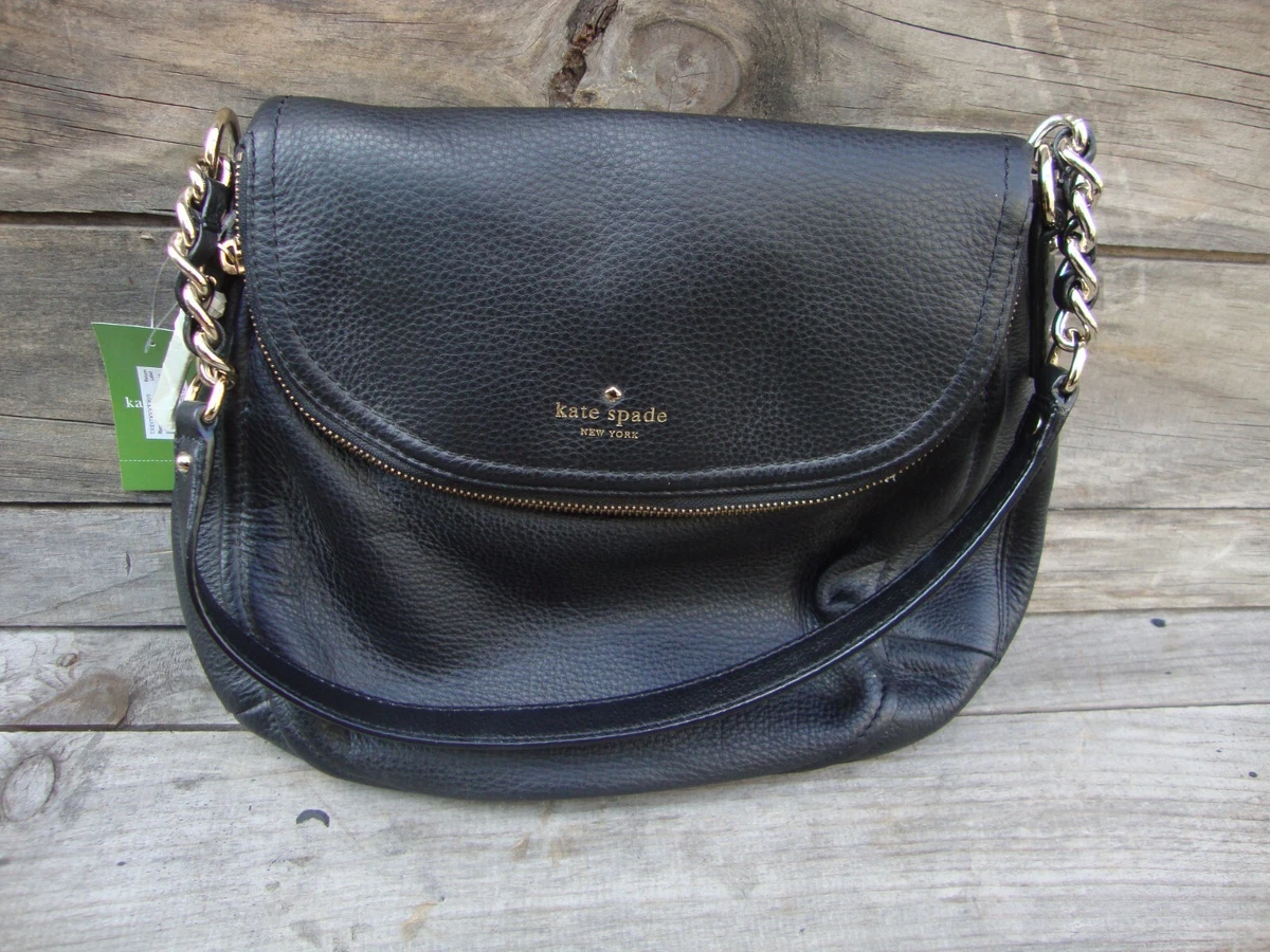 Cobble Hill Crossbody (Black)- Designer leather Handbags