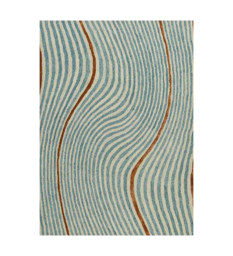 Abstract Hand Tufted Modern Wool Area Rug in Multicolor for Home Décor - Picture 1 of 8