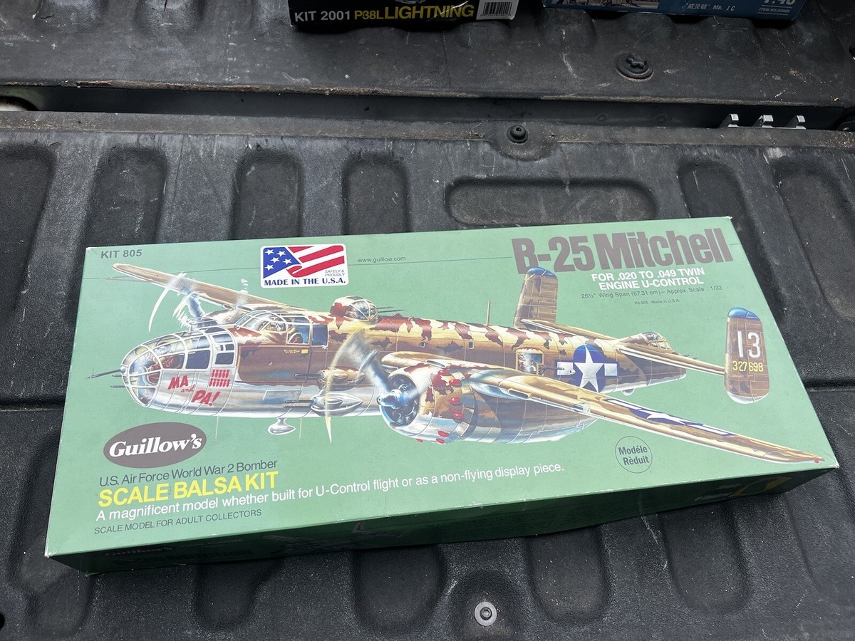 Guillow's North American B-25 Mitchell Model Kit for sale online