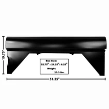 1966~1977 Bronco Quarter Bed Panel Left Driver Side EDP Steel Dynacorn 3793