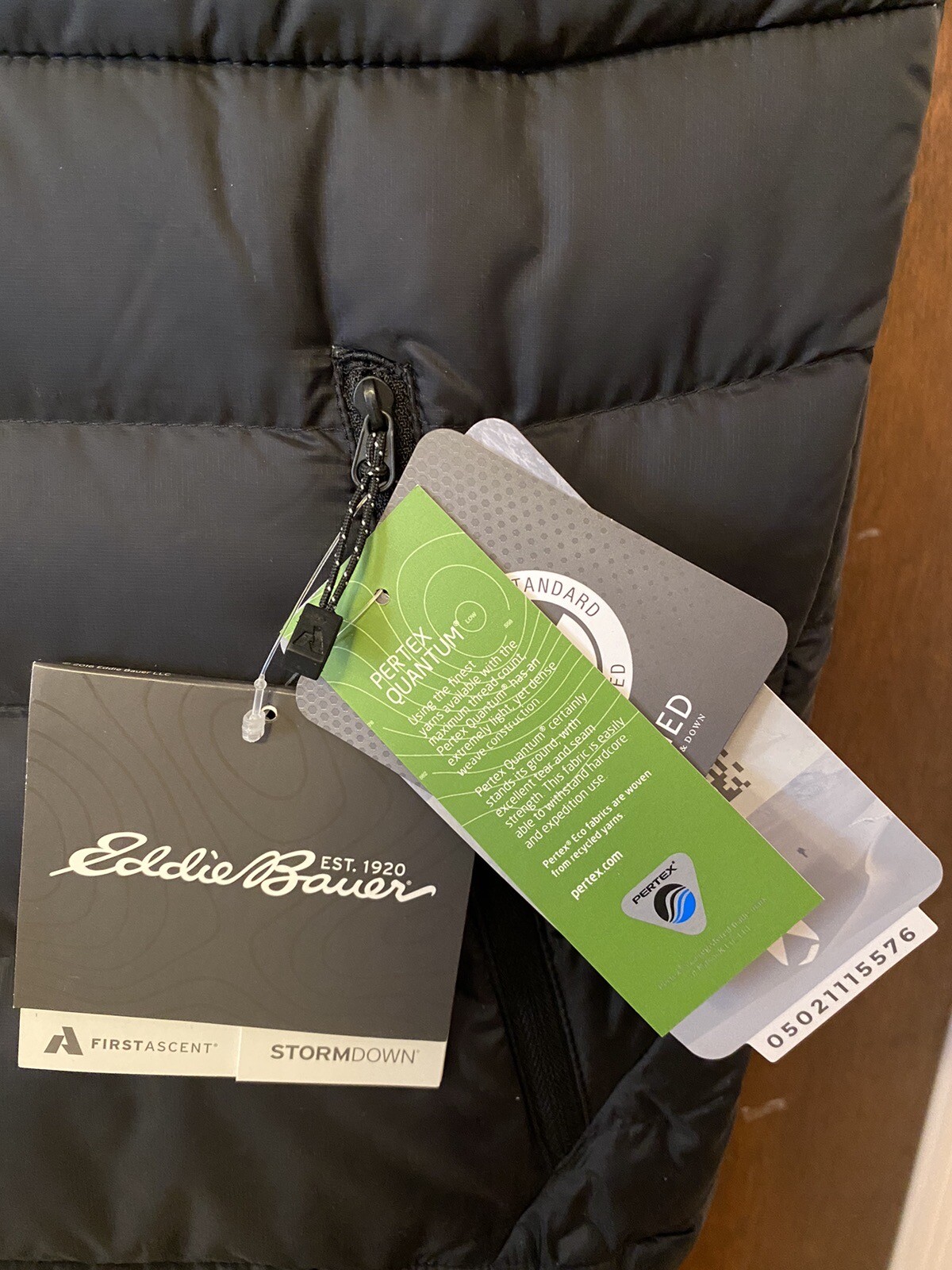 Eddie Bauer Men’s Large, Downlight Vest, 800 Fill Down, First Ascent