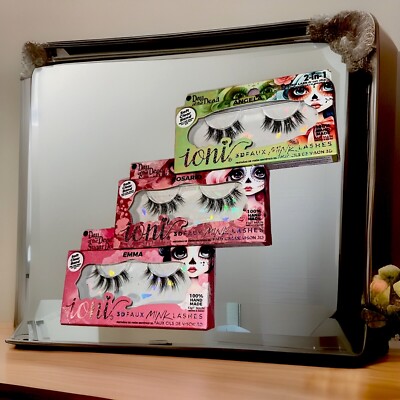 Ioni - Day Of The Dead: Sugar Dolls. 2-in-1 Strip or Cut Individual Lashes.
