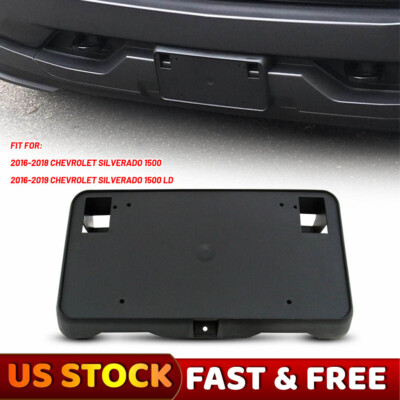 2016-18 Fits Chevy Silverado 1500 Front License Plate Tag Bracket Holder with HW