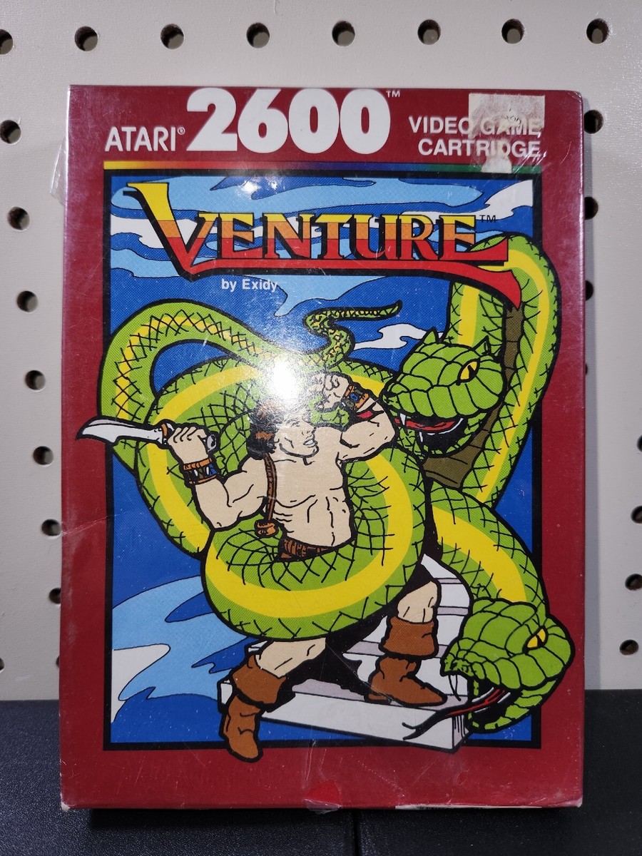 Atari 2600 Venture (Coleco label) with manual Tested (A