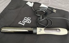 L'ange Curling Wand 32mm Ceramic Barrel Black Beige Electric Power Button