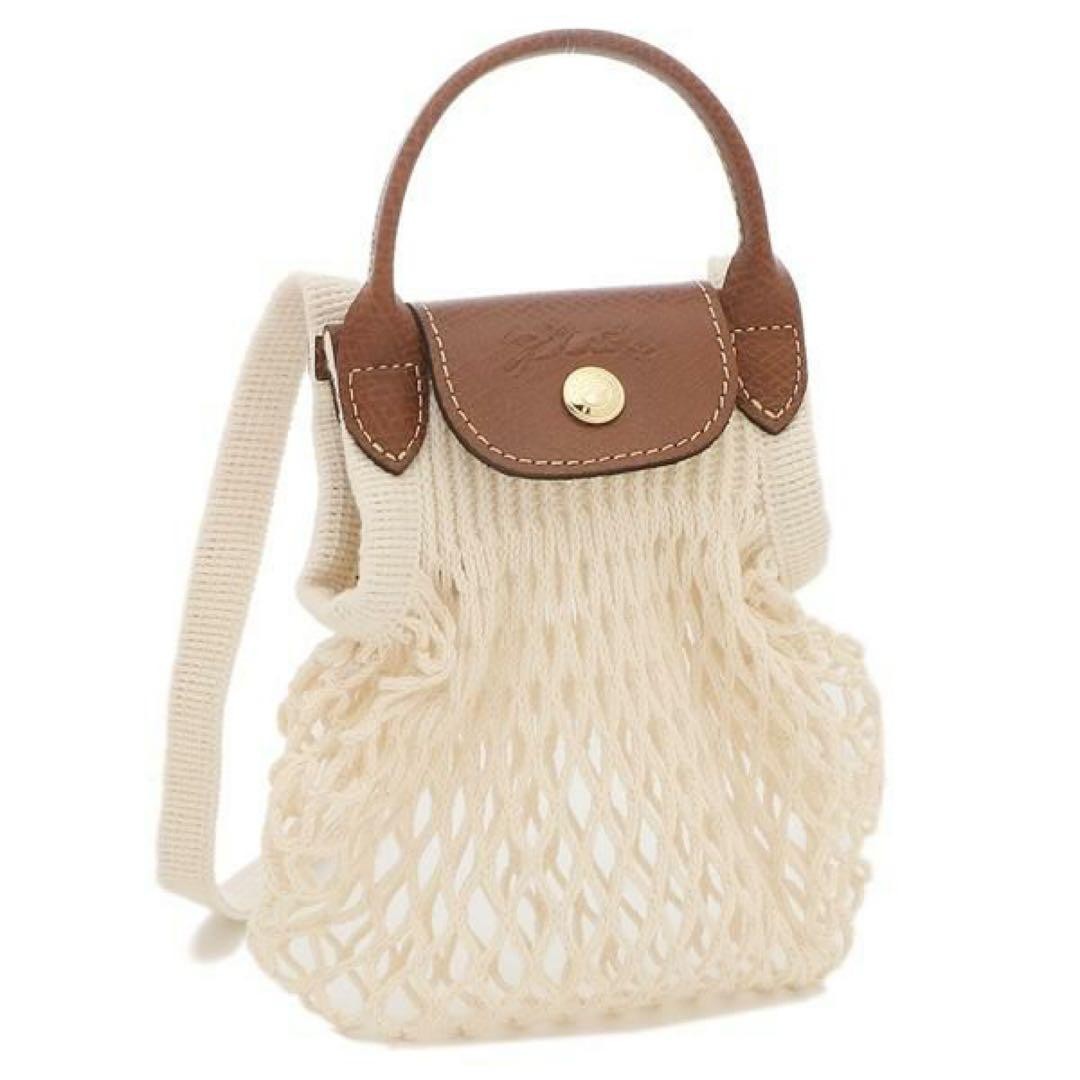 Longchamp Le Pliage XS Mesh Shoulder Bag Mini Wallet Purse Used From Japan image 4