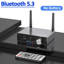 Wireless Bluetooth 5.3 Transmitter Receiver Audio Stereo Low Latency AUX 3.5mm