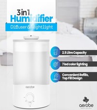 Aerobe Humidifiers 2.5L Air Humidifiers for Bedroom Cool Mist Humidifiers