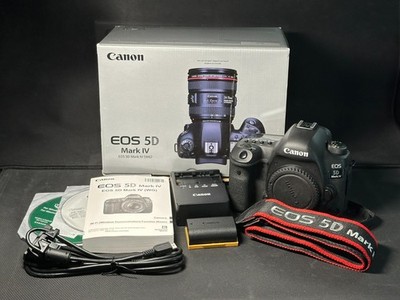 Canon EOS 5D Mark IV Digital SLR Camera With Original Accessories and Packaging