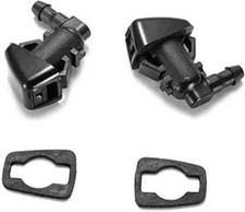 2Pcs Front Windshield Washer Nozzles, Single Hole Wiper Spray Kit Compatible wit