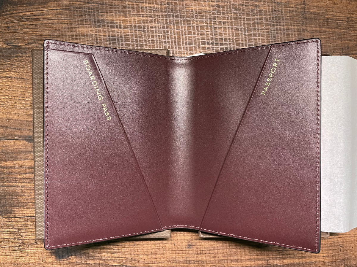 Patek Philippe Saffiano Leather Passport Holder Black/WineRed VIP