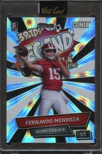 2025 WC Comix Fernando Mendoza LEGEND Black White Lava Rookie #'D 1/1 INDIANA