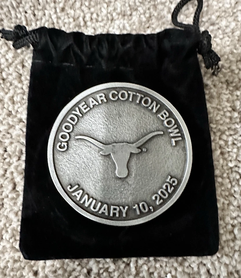 2025 Cotton Bowl Ohio State Buckeyes CFP Semifinal Pewter Flip coin Game Program - Image 3 of 4