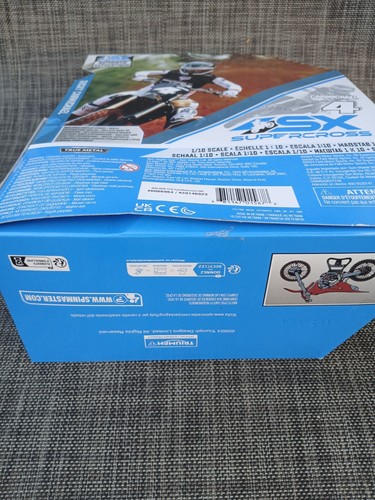 Spin Master SX Supercross Ricky Carmichael Triumph TF 450 Moto X Motorcycle Rare - Picture 5 of 5