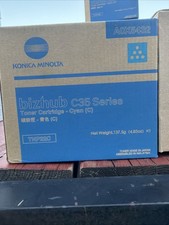 Genuine Konica Minolta TNP22C A0X5432 Cyan Toner Cartridge, OEM