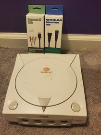 Working SEGA Dreamcast Console And Cords White