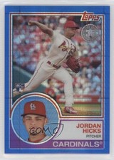 2018 Topps Silver Pack 1983 Design Chrome Update Series Blue Jordan Hicks fo7