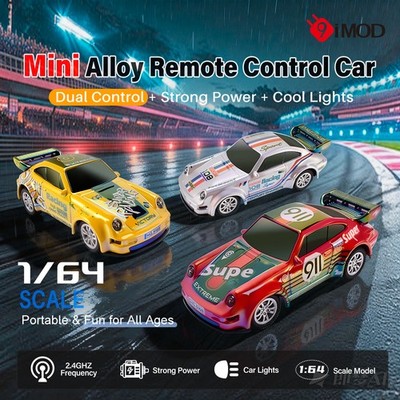9IMOD 1:64 Mini RC Rennwagen Drift Auto APP Steuerung 3 Speed USB Rechargeable