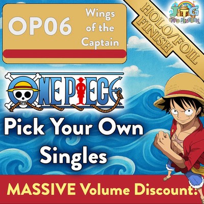 Up to 35% off!     One Piece OP06 Wings of the Captain Foil Singles   
