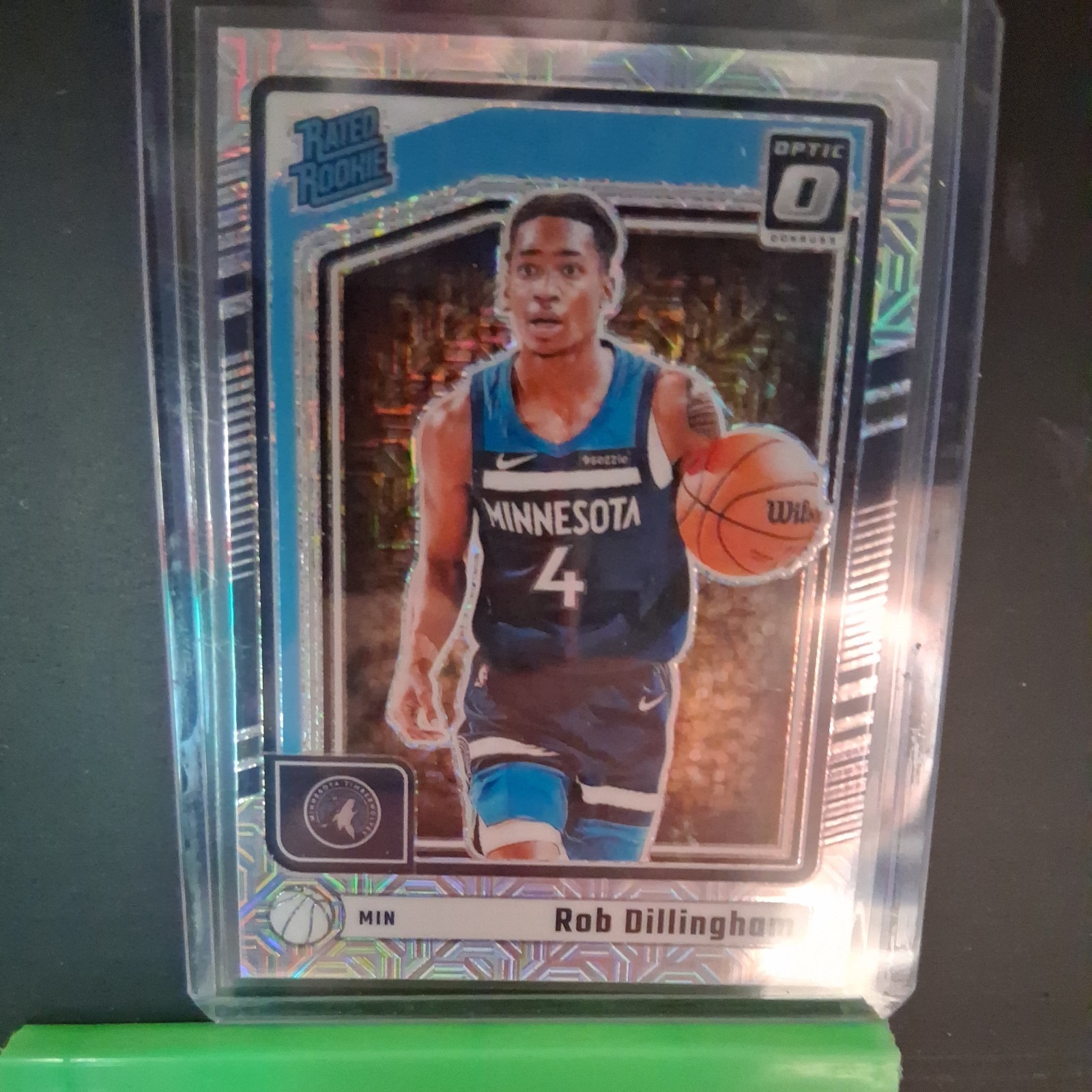 2024-25 Panini Optic Choice Silver Mojo Prizm SP Rob Dillingham Rc #259