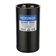 540-640 Uf MFD 250 VAC 50/60 Hz round Motor Start Capacitor CD60 Single Phase 