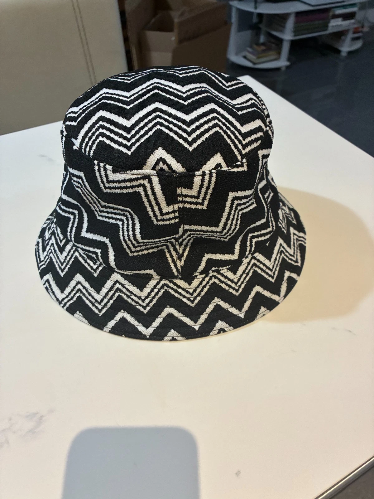 Missoni Bucket Hat Authentic One Size Women Black and White New
