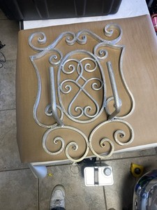 GARDEN COSTUM MADE LARGE Decorative Aluminum Wall Mount Garden Hose Reel Nice!