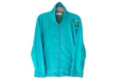 Vintage LOTTO Track Jacket Full Zip Size M 90s sport windbreaker blue