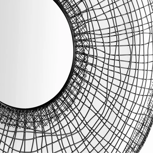 Cyan Design 10518 Silk Noir 16 inch Graphite Wall Mirror, Silk, Medium - Picture 2 of 4