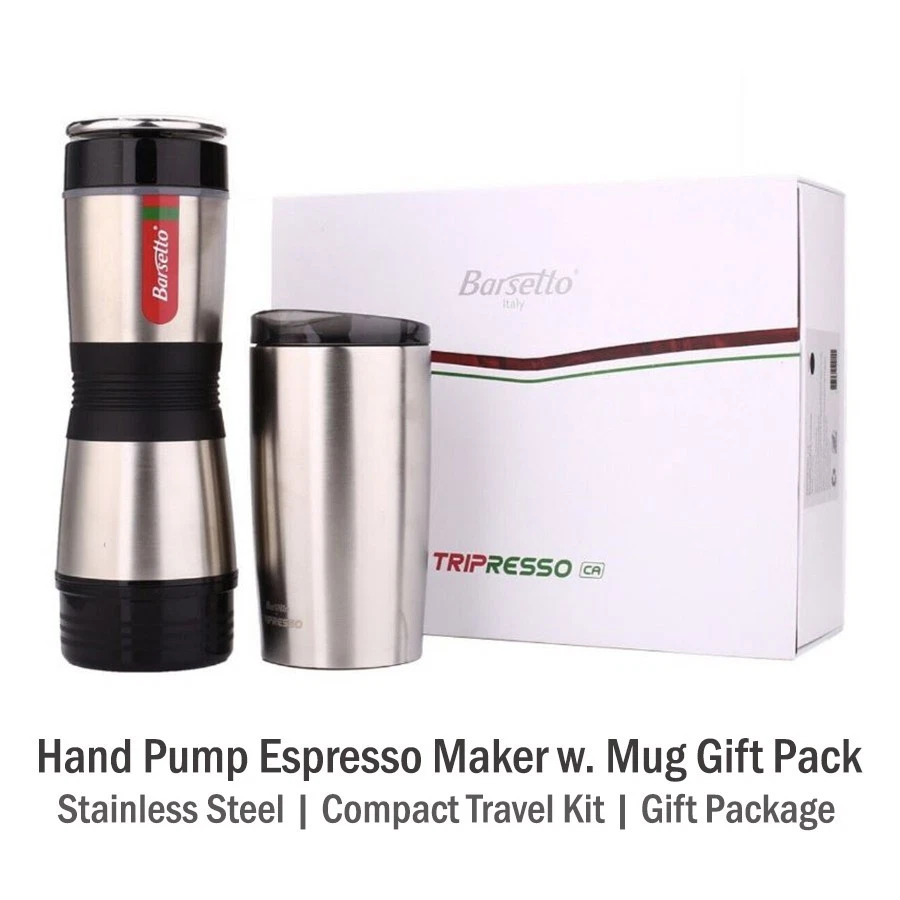 Barsetto Gift Set Hand Pump Espresso Coffee Maker With Stainless Mug
Opens in a new window or tab