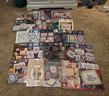 Lot Of 20 Cross Stitch Leaflets Booklets Patt...