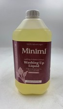 Miniml Washing Up Liquid Rhubarb & Lemon 5L Natural Origin 1 XJV001 KS JUNE 2.80 per litre