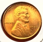 1940-D Lincoln Wheat Cent Penny GEM RD BU From an Original Bank Roll
